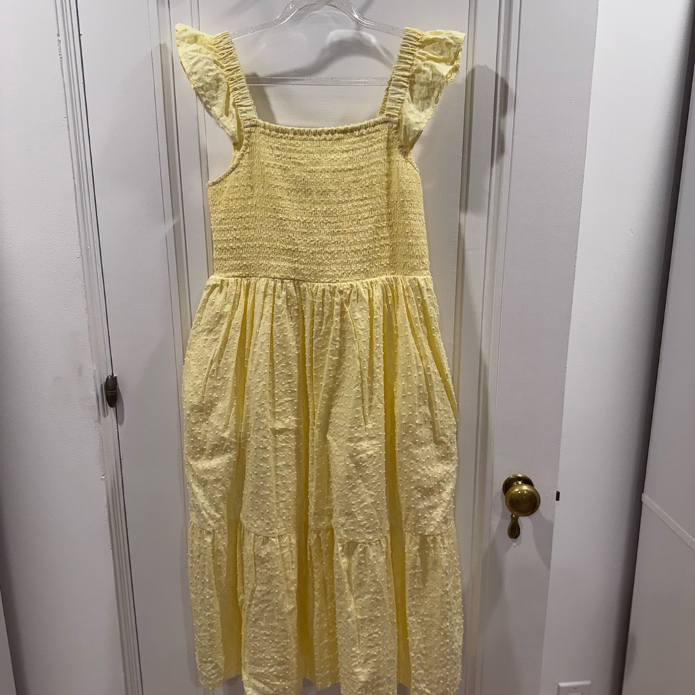 LOFT Women's Dress in Bright Yellow